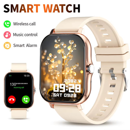 2025 New Smart Watch Bluetooth Call Message Reminder Man Woman Gift Full Touch Screen Sports Fitness Smart Watch